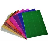 RAINBOW METALLIC CORRUGATED BOARD A4 ASSORTED PACK 25