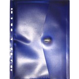 POP POLYWALLY BINDER WALLET HOOK AND LOOP CLOSURE 30MM GUSSET A4 PURPLE