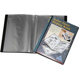 COLBY DISPLAY BOOK NONREFILLABLE INSERT COVER 30 POCKET A4 BLACK