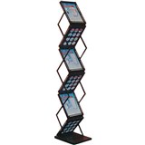 DEFLECTO PORTABLE CONCERTINA DISPLAY STAND A4 BLACK