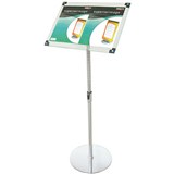 DEFLECTO FOYER STAND MAGNETIC A3 CLEARCHROME