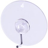 DEFLECTO SUCTION CUP WITH HOOK 40MM CLEAR PACK 6