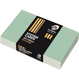 OLYMPIC RULED SYSTEM CARDS 100 X 150MM GREEN PACK 100