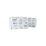 LIVI ESSENTIALS 1402 SLIMFOLD HAND TOWEL 1PLY 200 SHEET 230 X 240MM CARTON 20