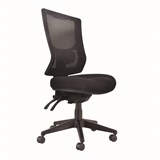 BURO METRO II 247 TASK CHAIR HIGH MESH BACK 3LEVER NYLON BASE BLACK