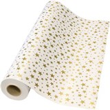 RAINBOW CLUB ROLL 80GSM 500MM X 60M PRINTED GOLD STAR