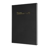 COLLINS 24M4P99 FINANCIAL YEAR DIARY 2 DAYS TO PAGE A4 BLACK