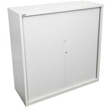 GO STEEL TAMBOUR DOOR CABINET 2 SHELVES 1200 X 900 X 473MM WHITE CHINA