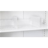 GO STEEL TAMBOUR DOOR CUPBOARD ADDITIONAL SLOTTED SHELF DIVIDERS WHITE CHINA PACK 5