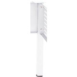 RAPID SPAN CORNER WORKSTATION SQUARE POLE WHITE SATIN
