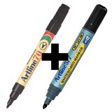 ARTLINE 70 PERMANENT  577 WHITEBOARD BULLET MARKER BUNDLE