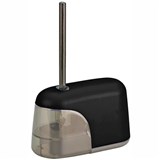 ESSELTE PENCIL SHARPENER BATTERY POWERED 1HOLE BLACK