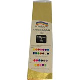RAINBOW CREPE PAPER FOIL 500MM X 1M GOLD