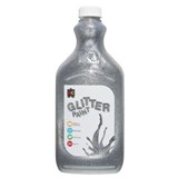 EDUCATIONAL COLOURS GLITTER PAINT 2 LITRE SILVER