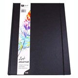QUILL ART JOURNAL HARDCOVER 125GSM 120 PAGE A3 BLACK
