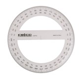 CELCO PROTRACTOR 360 DEGREES 150MM CLEAR