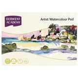 DERWENT ACADEMY ARTIST WATERCOLOUR PAD LANDSCAPE A3 12 SHEETS