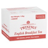 TWININGS ENGLISH BREAKFAST ENVELOPE TEA BAGS CARTON 500
