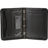 SPIRAX ZIPPERED COMPENDIUM 4 RING A4 BLACK