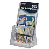 DEFLECTO BLUEPRINT BROCHURE HOLDER FREESTANDING DL CLEAR
