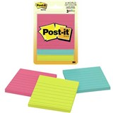 POSTIT 6301 LINED NOTES 76 X 76MM JAIPUR PACK 3