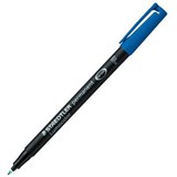 STAEDTLER 317 LUMOCOLOR PERMANENT MARKER BULLET 10MM BLUE BOX 10