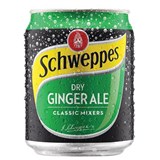 SCHWEPPES DRY GINGER ALE CAN 200ML CARTON 24
