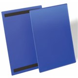 DURABLE LOGISTICS MAGNETIC DOCUMENT POCKET A4 PORTRAIT BLUE PACK 50