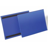 DURABLE LOGISTICS MAGNETIC DOCUMENT POCKET A4 LANDSCAPE BLUE PACK 50