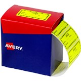 AVERY 932622 MESSAGE LABEL HOLD 75 X 361MM FLUORO YELLOW PACK 2000