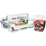 DEFLECTO STORAGE CADDY ORGANISER WHITECLEAR