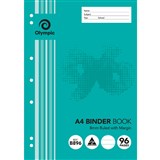 OLYMPIC B812 BINDER BOOK 8MM RULED 128 PAGE 55GSM A4