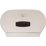 REGAL JUMBO TOILET ROLL DISPENSER DOUBLE ABS WHITE