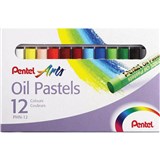 PENTEL PHN ARTS OIL PASTELS ASSORTED PACK 12
