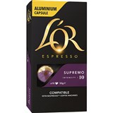 LOR ESPRESSO NESPRESSO COMPATIBLE COFFEE CAPSULES SUPREMO PACK 10