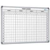 VISIONCHART MAGNETIC WHITEBOARD SCHOOL PLANNER 4 TERM 1200 X 900MM