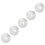 VISIONCHART SUPER STRONG GLASSBOARD MAGNETS 30MM WHITE PACK 5