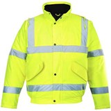PORTWEST S463 HIVIS BOMBER JACKET YELLOW 4XL