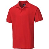 PORTWEST B210 NAPLES MENS POLO SHIRT RED M