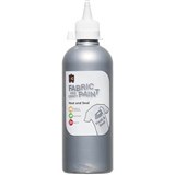 EDUCATIONAL COLOURS FABRIC AND CRAFT PAINT 500ML SILVER