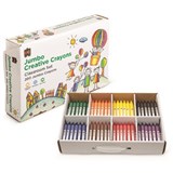 EDUCATIONAL COLOURS JUMBO CREATIVE CRAYONS ASSORTED CLASSPACK 200