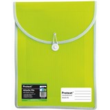 PROTEXT ATTACHE FILE CASE ELASTIC CLOSURE A4 LIME GREEN