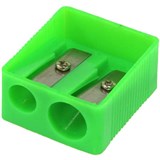 CELCO PENCIL SHARPENER 2HOLE PLASTIC ASSORTED