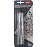 DERWENT WATERSOLUBLE GRAPHITONE PENCIL ASSORTED PACK 4