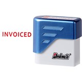 DESKMATE PREINKED MESSAGE STAMP INVOICED RED
