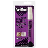 ARTLINE BUILDERS PERMANENT MARKER BULLET 15MM WHITE HANGSELL