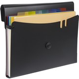 MARBIG EXPANDING FILE WITH 7 REMOVABLE POCKETS PP A4 BLACK