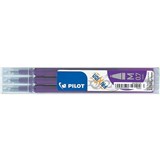 PILOT BLSFR7 FRIXION ERASABLE ROLLERBALL GEL REFILL MEDIUM 07MM VIOLET PACK 3