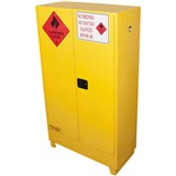 BRADY FLAMMABLE LIQUID STORAGE CABINET VALUE 250 LITRE 1825 X 1100 X 500MM YELLOW