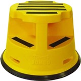 BRADY JUMBO ROLLING KICKSTOOL 375 X 355MM YELLOW